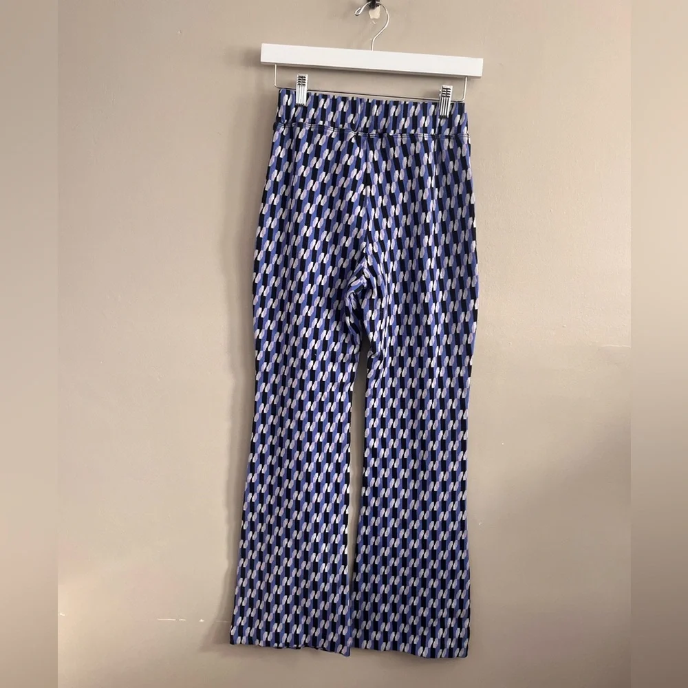 Maeve by Anthropologie Kick‎ Flare Pants Size XSP Blue Black Grey